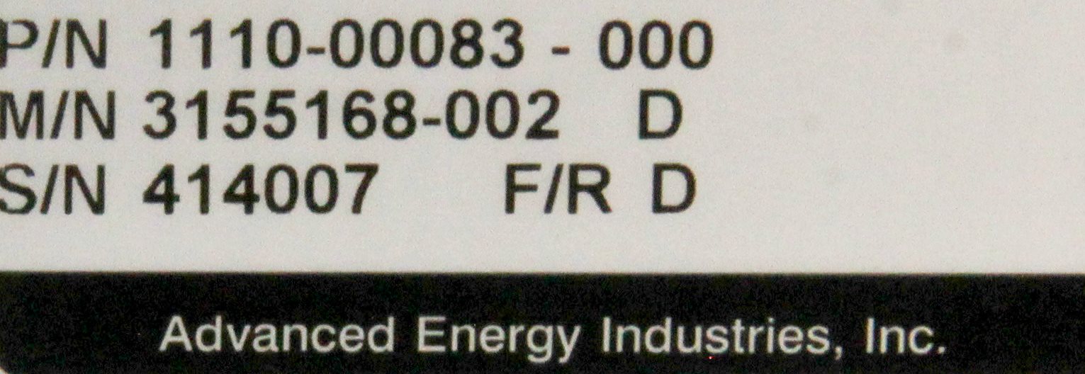 10648 ADVANCED ENERGY RF NAVIGATOR MATCHING NETWORK, 1110-00083